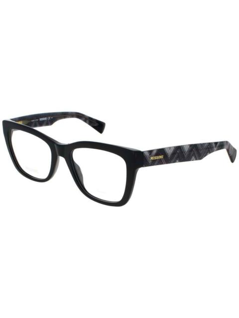 Missoni Missoni Ladies Black Rectangular Eyeglass Frames Mis 0081