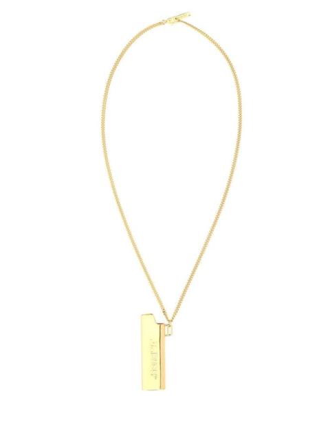 Ambush Ambush Man Gold Metal Lighter Case Necklace