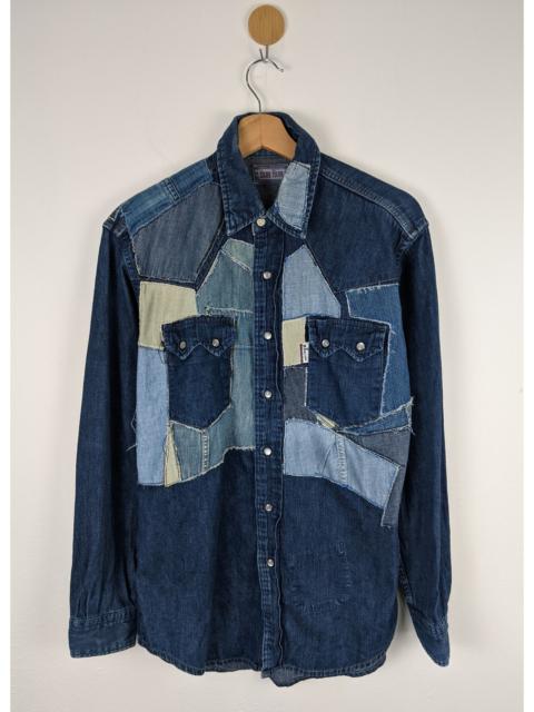 Blue Blue Japan Blue Blue Japan Patchwork Indigo Denim western workwear