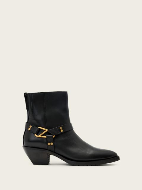 ALLSAINTS FOX CARABINER LEATHER BOOT