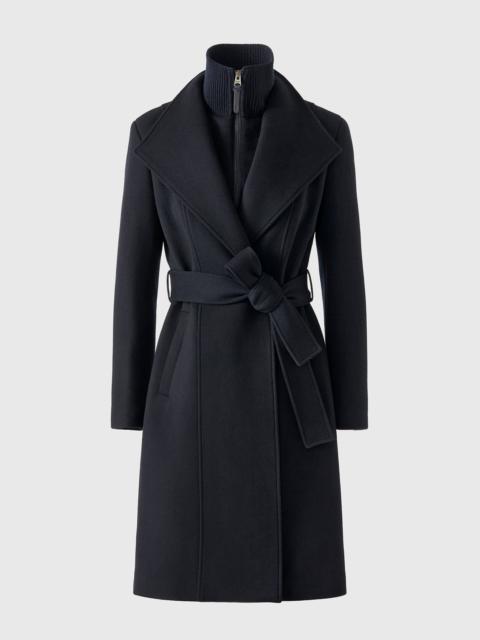 MACKAGE NORITA-Z 2-in-1 double face wool coat with sash