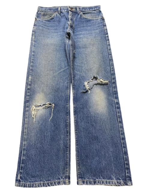 Other Designers Made In Usa - Vintage Usa Lee Riders Blue Wash Style Distress Loose Jeans