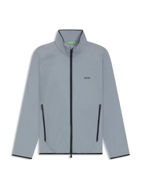 BOSS WATER-REPELLENT JACKET IN SUPER-STRETCH POPLIN