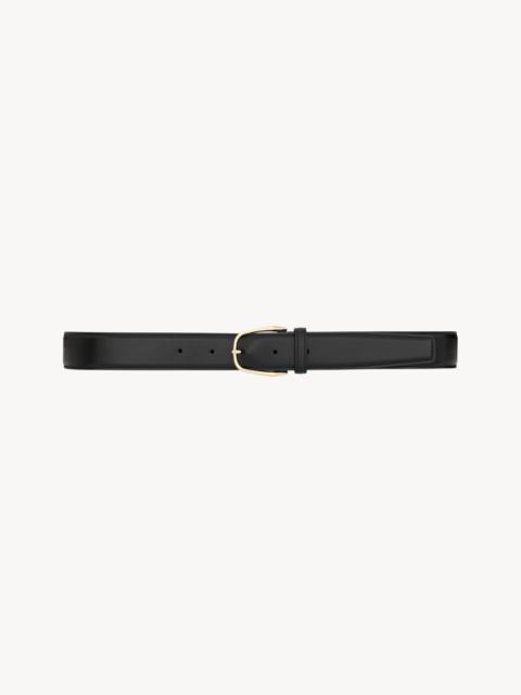 SAINT LAURENT MINIMAL BUCKLE BELT IN SMOOTH LEATHER