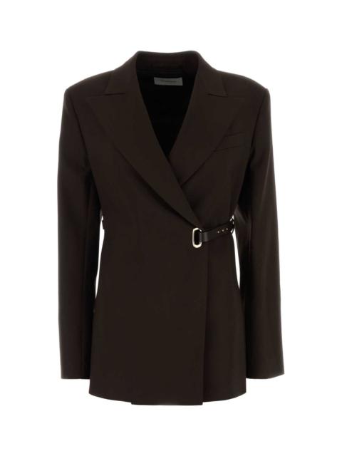 Sportmax Sportmax Women Brown Stretch Viscose Cinta Blazer