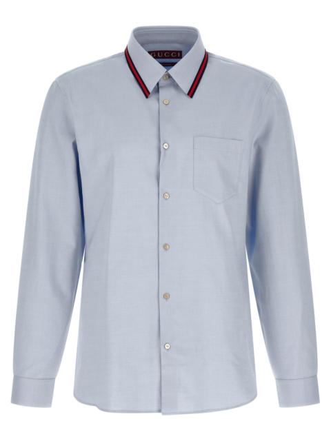 GUCCI Gucci Men 'Web' Collar Shirt