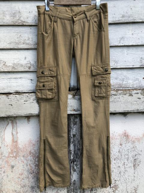 Other Designers Moussy Military Design Multi-pocket Zipper Ankle Pant