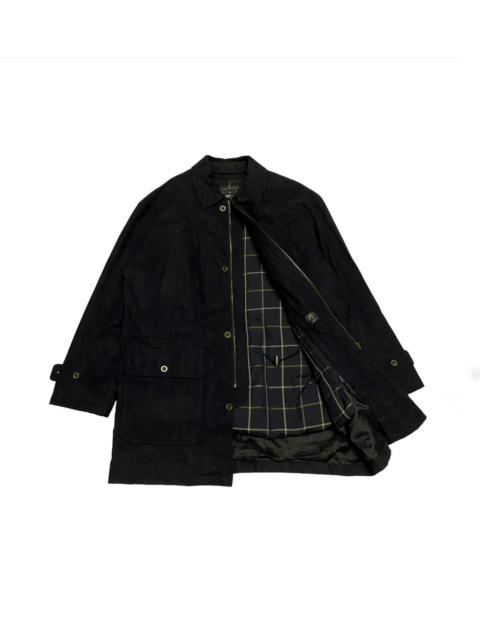 Other Designers Burberry Prorsum - Burberrys Dark Blue Velvet Double Lining Jacket