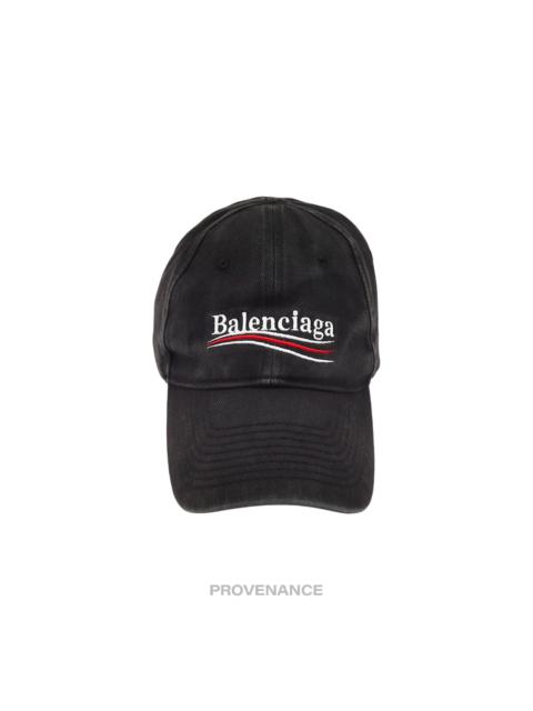 BALENCIAGA Balenciaga Political Campaign Cap Hat - Washed Black