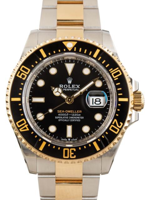 ROLEX Used Rolex Sea-Dweller Steel & Gold 126603 Black Dial
