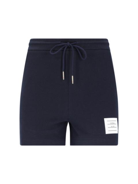 Thom Browne LOGO SPORT SHORTS
