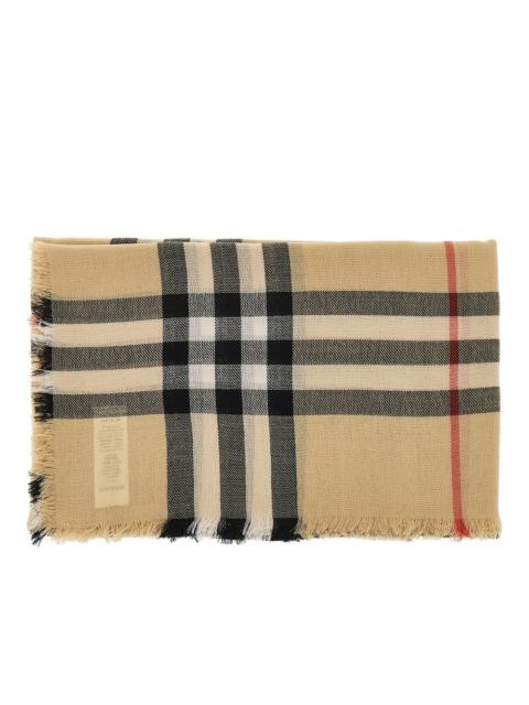 Burberry Burberry Men Check Wool Scarf