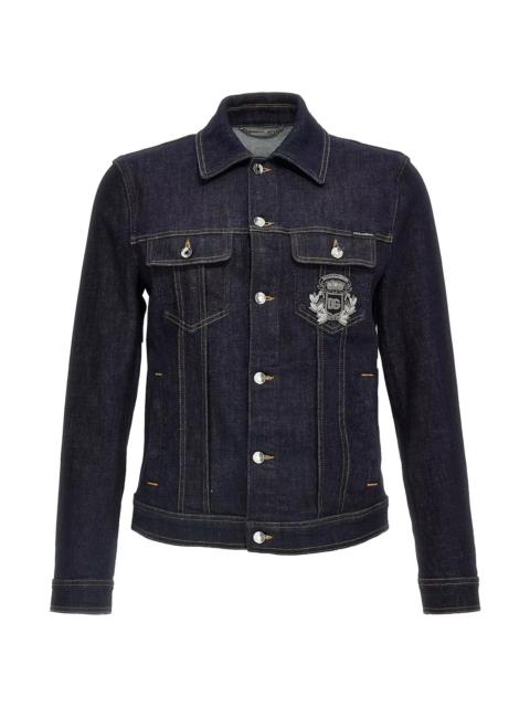 Dolce & Gabbana Men Logo Denim Jacket