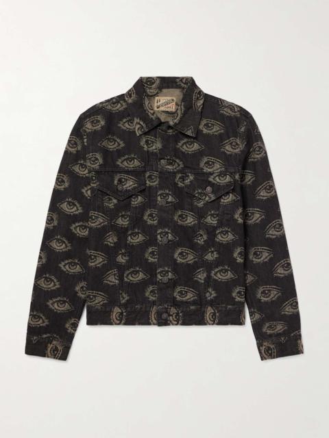 Speakeasy Printed Denim Jacket