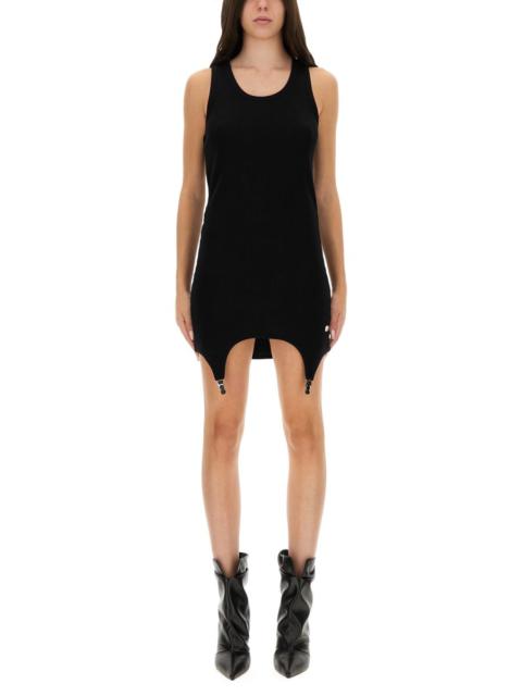 Jean Paul Gaultier COTTON DRESS WITH GARTER DETAIL