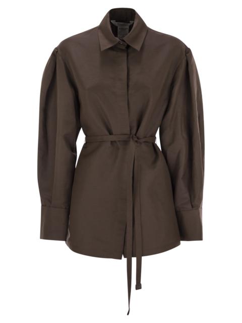 Max Mara Maxmara Women Affari - Linen And Silk Shirt With Belt