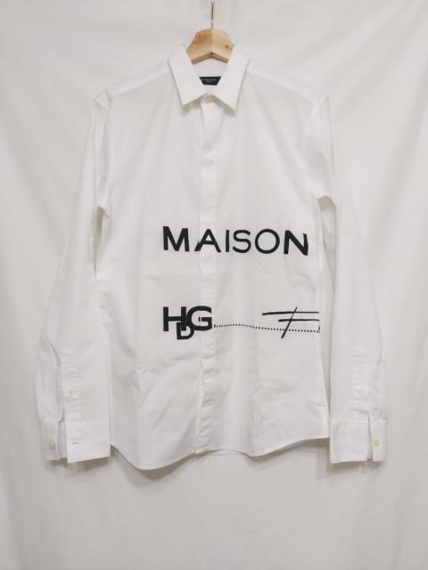 Givenchy Maison Logo HDG France White Shirt