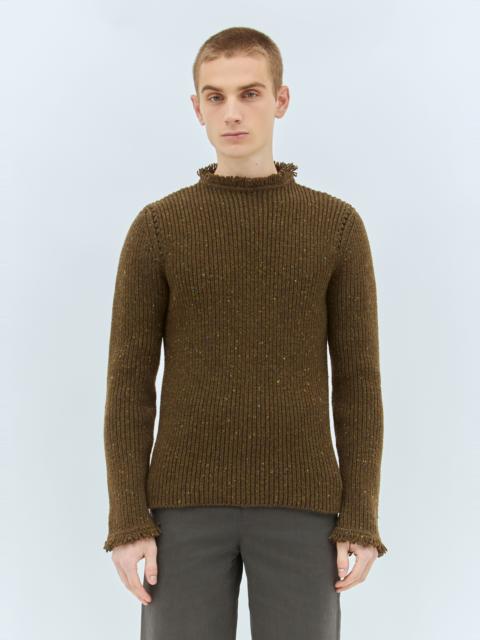 Burberry Fringed Wool Sweater