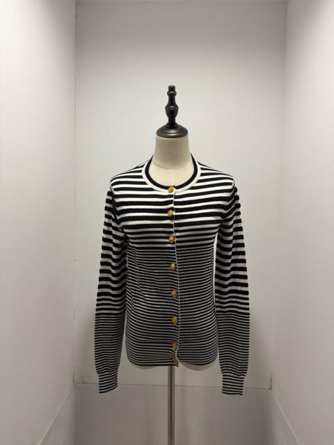 Louis Vuitton Louis Vuitton Gold Logo Wool Cardigan