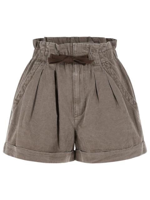 Isabel Marant Étoile Isabel Marant Etoile 'Nirma' Brown Cotton And Linen Shorts Women