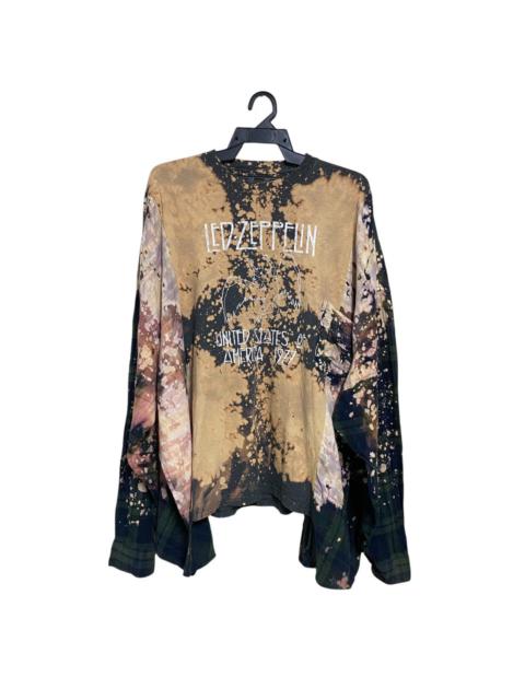 Other Designers Led Zeppelin - Rebuild Shirt Flannel Longsleeve Oversized Balenciaga Style