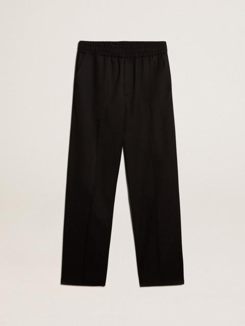 Golden Goose Men’s joggers in black wool