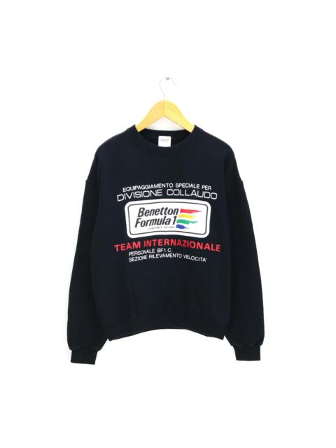 Other Designers Vintage - BENETTON FORMULA 1 Team Racing Big Logo Crewneck Sweatshirt