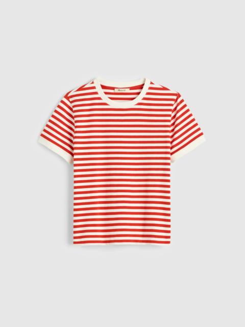 Madewell The Perfect Crewneck Baby Tee in Allday Jersey