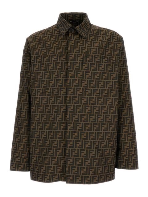 FENDI Fendi Men Overshirt Fendi Zucca Jacquard