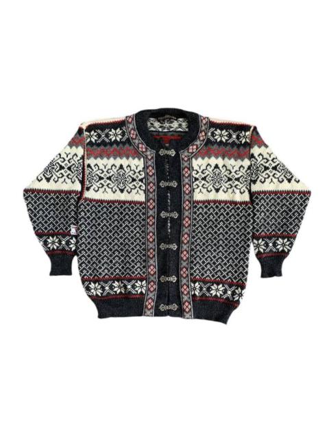 Other Designers Art Comes First - Nordstrikk Art Pattern Knit Sweater Jacket Made in Norway