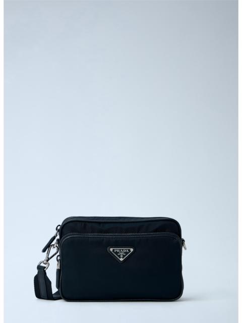 Prada Prada Men Re-Nylon And Saffiano Leather Crossbody Bag