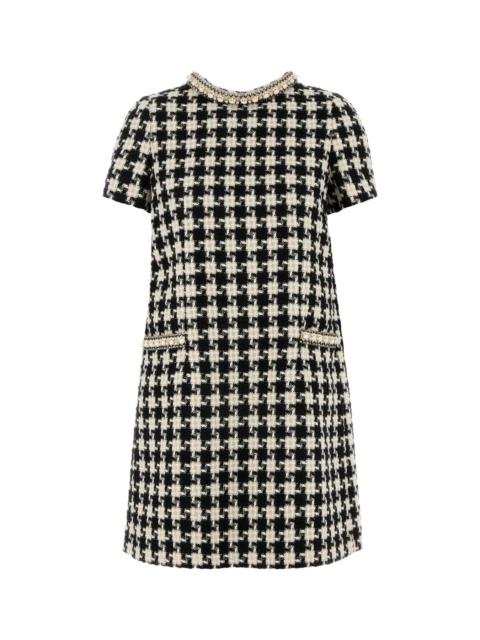Valentino Valentino Garavani Women Embroidered Tweed Mini Dress