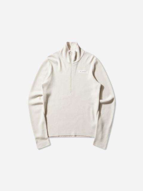 MM6 Maison Margiela Men's Half-Zip Knit Top Off White