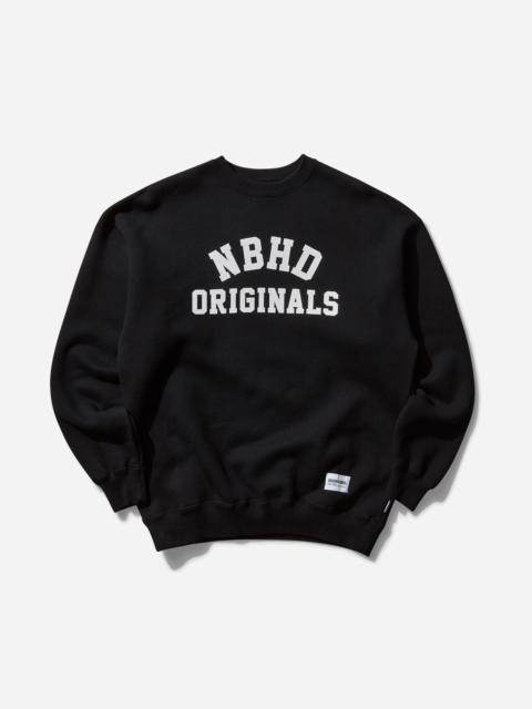 NEIGHBORHOOD Men's Basic Crewneck Sweatshirt Black