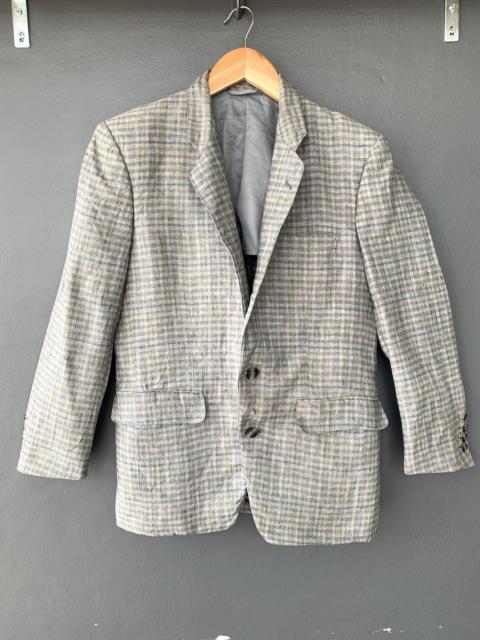 Other Designers Vintage - CHRISTIAN DIOR MONSIEUR BLAZER COAT CHECKER
