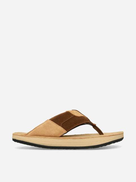ABRA Women's XXL Flip Flops Brown