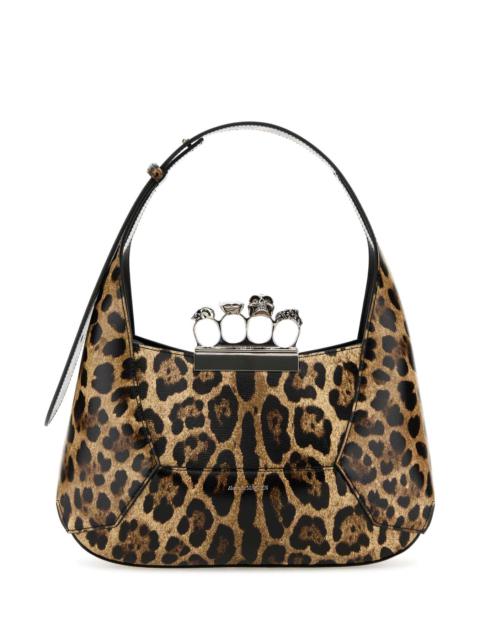 Alexander Mcqueen Women Printed Leather The Jewelled Hobo Shoulder Bag