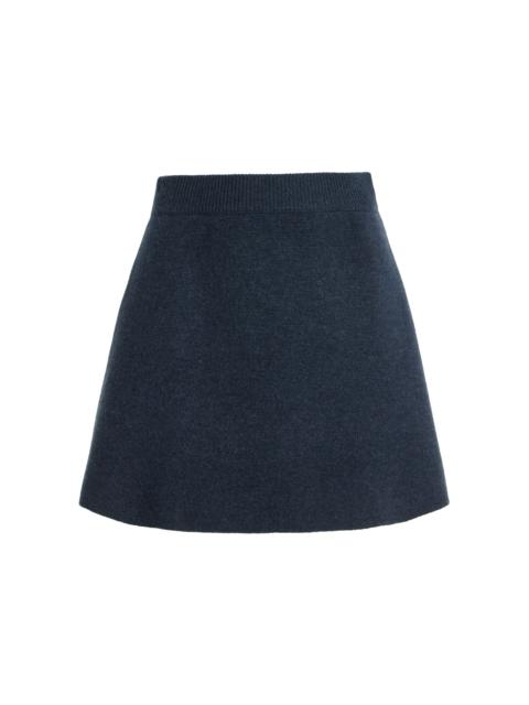 LISA YANG Clare Cashmere Mini Skirt blue