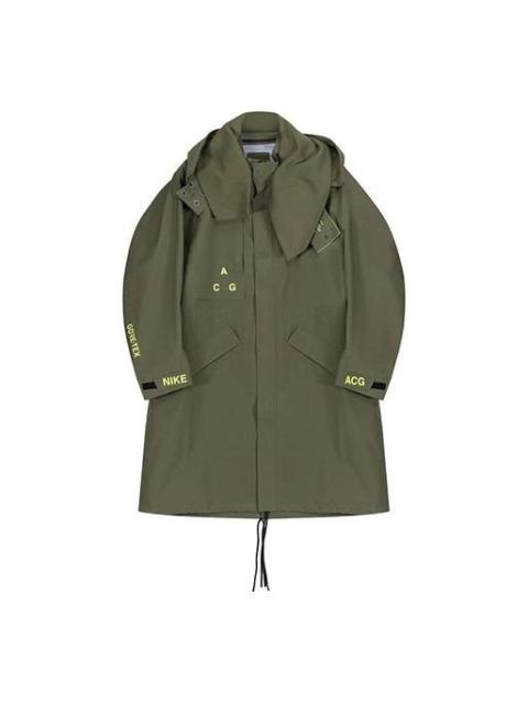 Nike Nike LAB ACG GORE-TEX Hooded Coat 'Olive Canvas Volt Glow' AQ3516-395
