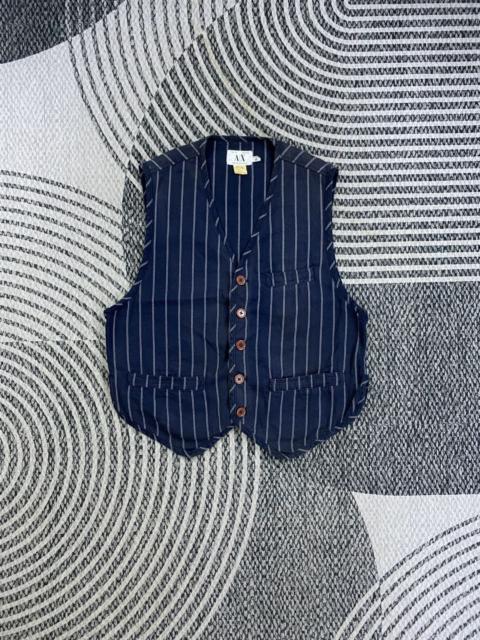 Other Designers Vintage Armani Exchange Striped Vest
