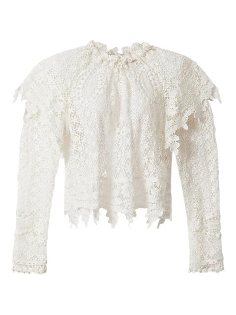 Isabel Marant Isabel Marant Hyliana Ruffled Lace Top