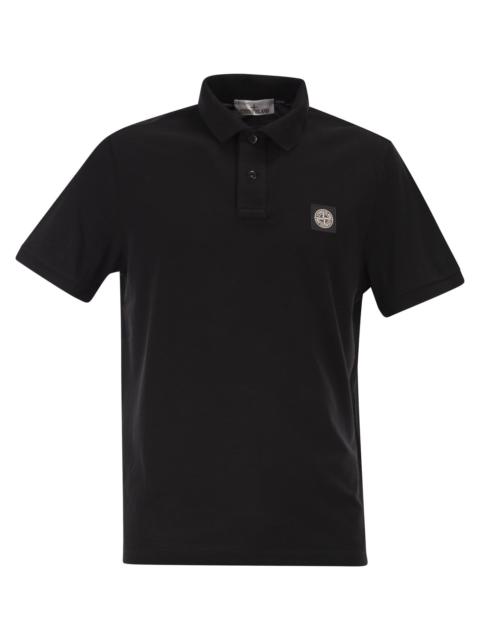 Stone Island Stone Island Men Regular Fit Short-Sleeved Polo Shirt With Compass Patch