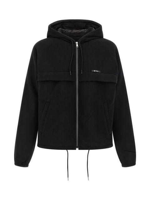 Prada Pile Tec hooded jacket