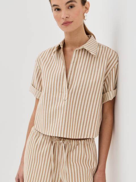 SPRWMN Cropped Oversized Henley