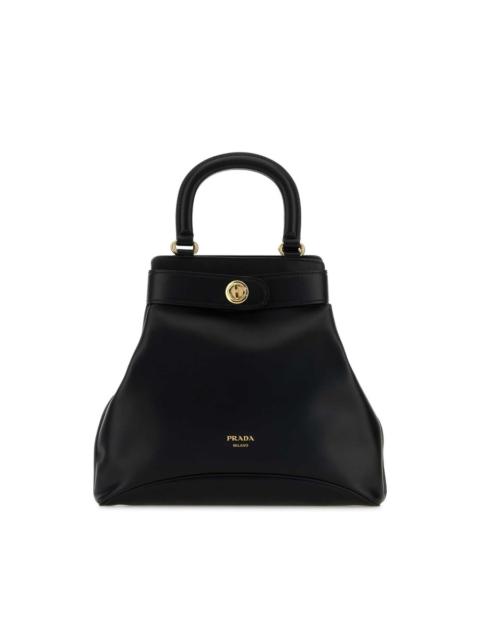 Prada Prada Black Leather Medium Rada Carey Handbag