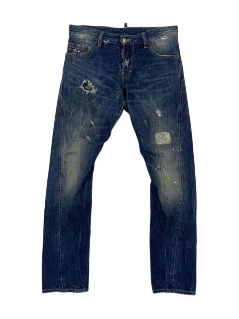 DSQUARED2 Dsquared2 Distress & Twist Leg Style Jeans Pant