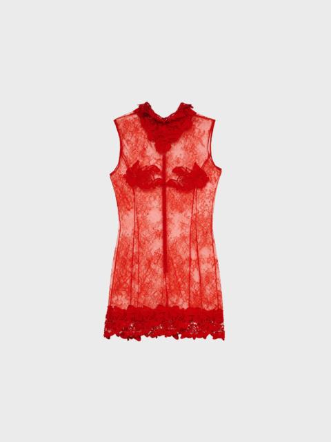 Blumarine CHANTILLY LACE DRESS WITH MACRAME