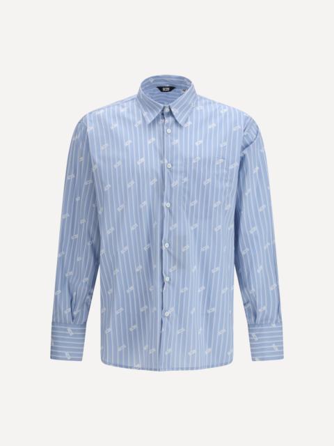 GCDS Pinstripe Logo Shirt