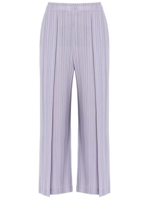 Pleats Please Issey Miyake Pleats Please Issey Miyake Pleated Wide-leg Woven Trousers
