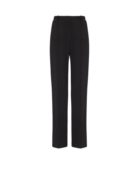 Balmain Crepe straight-leg tailored trousers